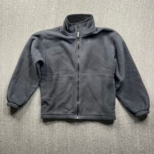 Vintage Campmor Fleece Jacket Mens M Gray Polartec Full Zip‎ Mock Neck Outdoor